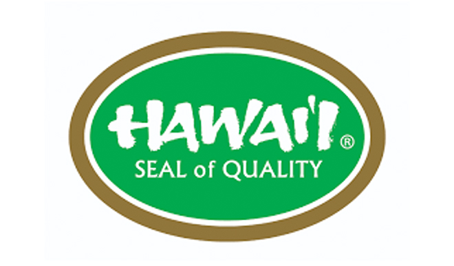 The green oval Hawaii state certification mark reading HAWAI'I SEAL of QUALITY